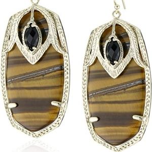Kendra Scott - Darby Drop Earrings in Tigers Eye